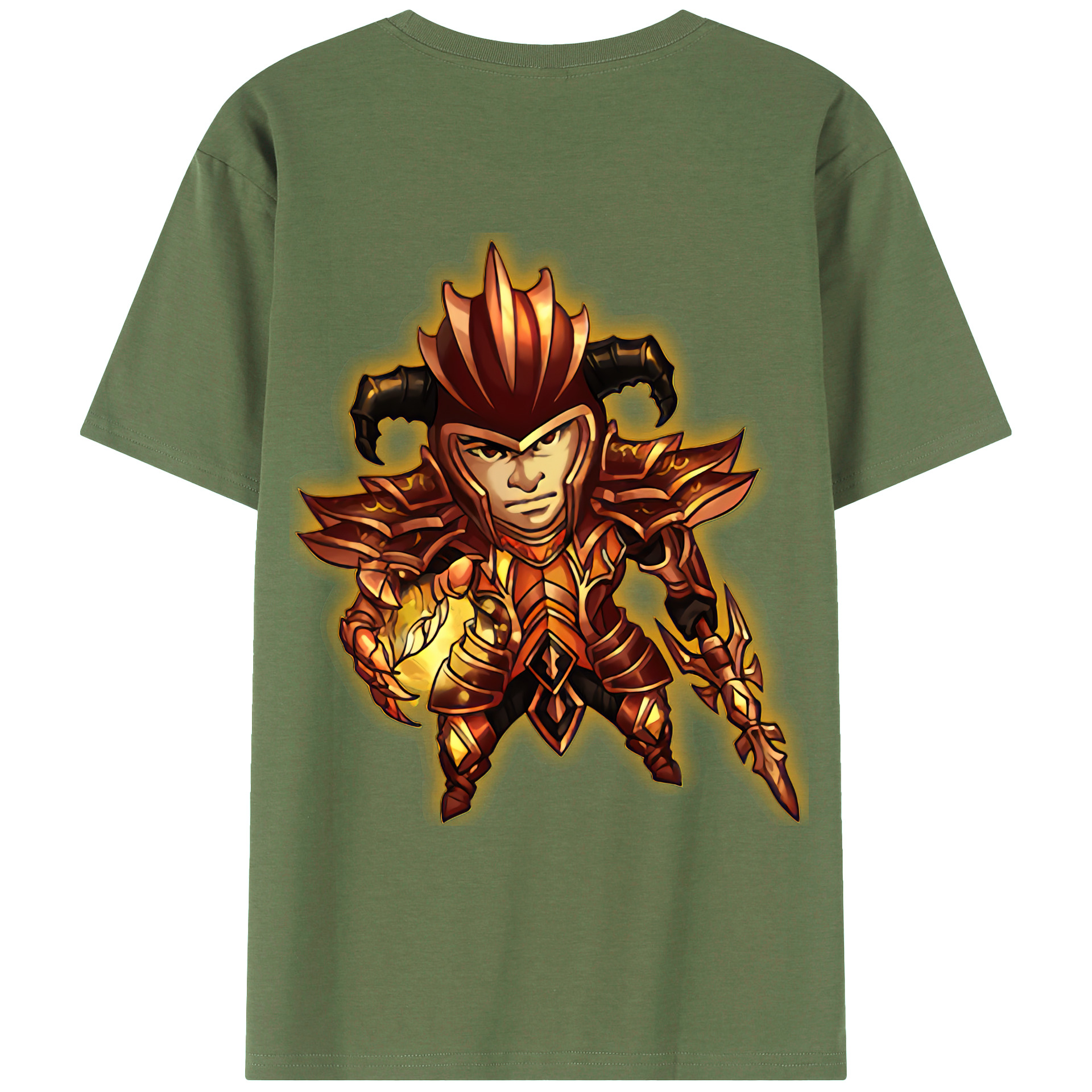 （画像用） リーグ・オブ・レジェンド League of Legends LOL 綿100％ メンズ半袖Tシャツ（バックプリント） 通気性